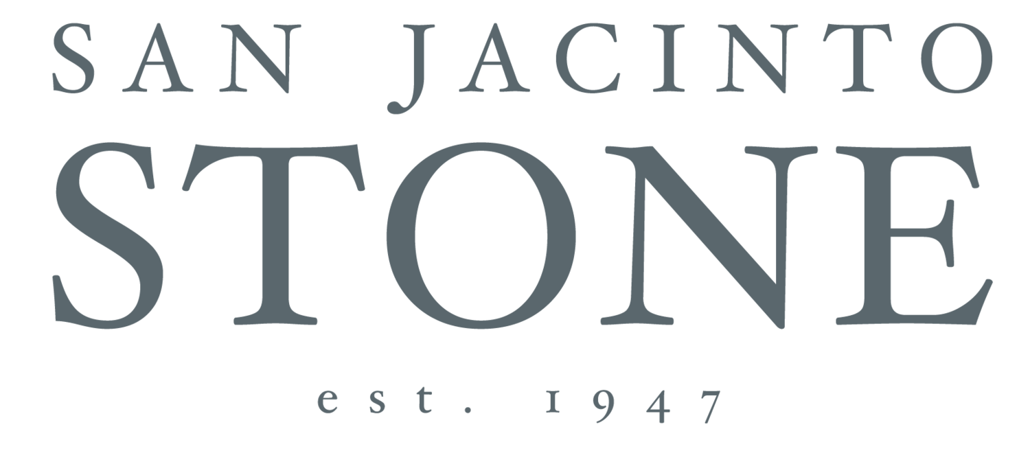 San Jacinto Stone. Houston's source for cut stone, gravel, mulch and more. Logo